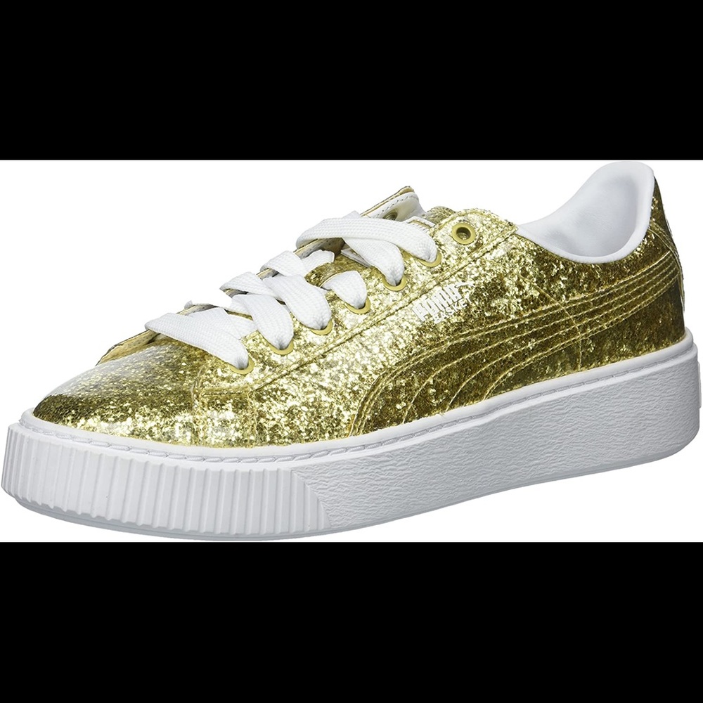 Basket puma’s platform glitter shoes